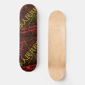 China Nationale Trots Wordcloud Skateboard (Voorkant)