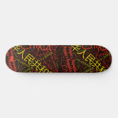 China Nationale Trots Wordcloud Skateboard (Horizontaal)