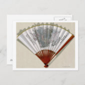 China op het gezicht van een FanPanoramic Map Briefkaart (Voorkant / Achterkant)