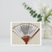 China op het gezicht van een FanPanoramic Map Briefkaart (Staand voorkant)