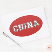 China Ovale Sticker (Envelop)
