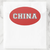 China Ovale Sticker (Tas)