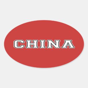 China Ovale Sticker