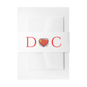 China paar bruiloft uitnodigingen wikkel