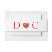 China paar bruiloft uitnodigingen wikkel (Voorkant Voorbeeld)