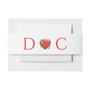 China paar bruiloft uitnodigingen wikkel