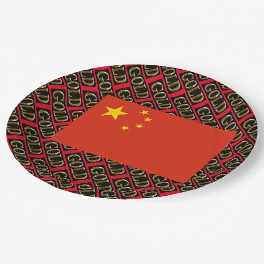 CHINA PAPIEREN BORDJE (Gekanteld)