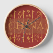 China Pattern Clock (Voorkant)
