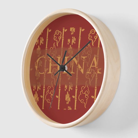 China Pattern Clock (Hoek)
