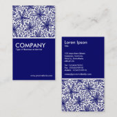 China Pattern - Deep Navy Visitekaartje (Voorkant / Achterkant)