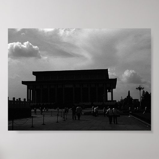  China Pekin Mao Tse Tung Mausoleum Poster (Voorkant)