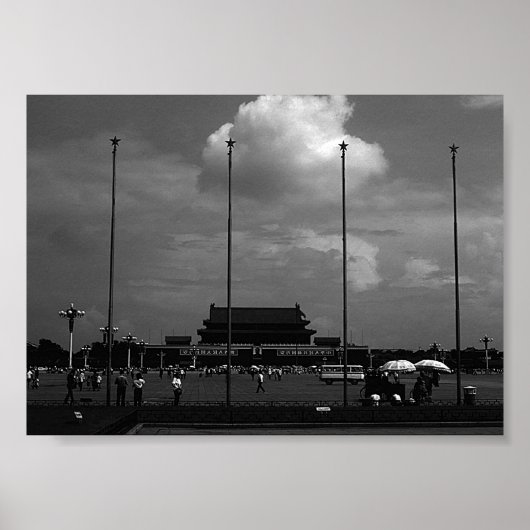  China Pekin street Tiananmen Squgate Poster (Voorkant)