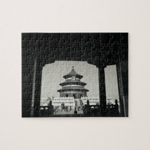 China, Peking, Chongwen District. Tempel van 2 Legpuzzel