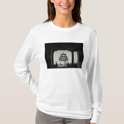 China, Peking, Chongwen District. Tempel van 2 T-shirt (Voorkant)
