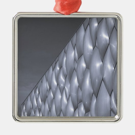 China, Peking. Nationaal Centrum voor de waterhuis Metalen Ornament (Voorkant)