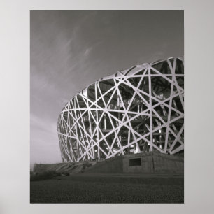 China, Peking. Nationaal Stadion, Locatie van de Poster