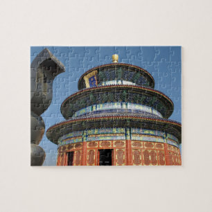 China, Peking, Tempel van de Hemel, Chinese urn in Legpuzzel