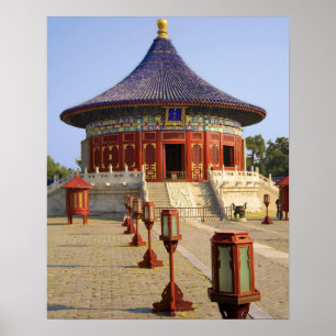 China, Peking, Tian Tan Park, Tempel van de Hemel, Poster