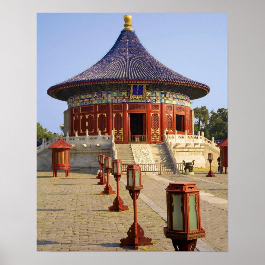 China, Peking, Tian Tan Park, Tempel van de Hemel, Poster (Voorkant)