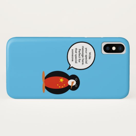 China People's Republic Ms Penguin Case-Mate iPhone Case (Achterkant (horizontaal))