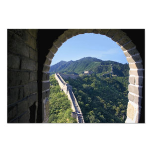 China, provincie Huairou, sectie Mutianyu van The Foto Afdruk
