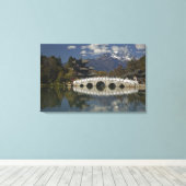 CHINA, provincie Yunnan, Lijiang. Lijiang Old Canvas Afdruk (Insitu (Houten vloer))