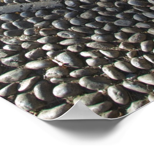 CHINA, provincie Yunnan, Lijiang. Old Town, Stone Poster (Hoek)