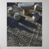 CHINA, provincie Yunnan, Lijiang. Old Town, Stone Poster (Voorkant)