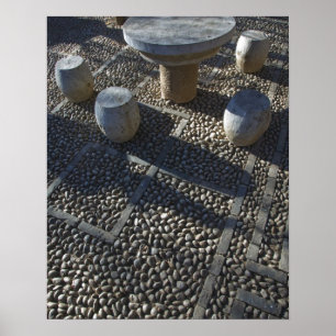 CHINA, provincie Yunnan, Lijiang. Old Town, Stone Poster