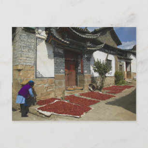 CHINA, provincie Yunnan, Tianshengying. Drogen Briefkaart