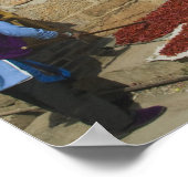 CHINA, provincie Yunnan, Tianshengying. Drogen Poster (Hoek)