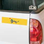 China Qing Dynasty Flag (Chinese draak) (Aziatisch Bumpersticker (Op Truck)