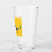 China Qing Dynasty Flag (Chinese draak) (Aziatisch Glas (Links)