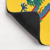 China Qing Dynasty Flag (Chinese draak) (Aziatisch Muismat (Hoek)