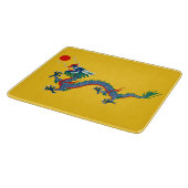 China Qing Dynasty Flag (Chinese draak) (Aziatisch Snijplank (Hoek)