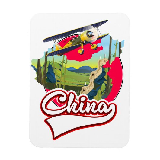 China Reis kaart logo Magneet (Verticaal)