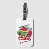 China Reiskaart logo Bagagelabel (Voorkant (verticaal))