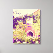China reist Beihai Park Beijing Canvas Afdruk (Voorkant)