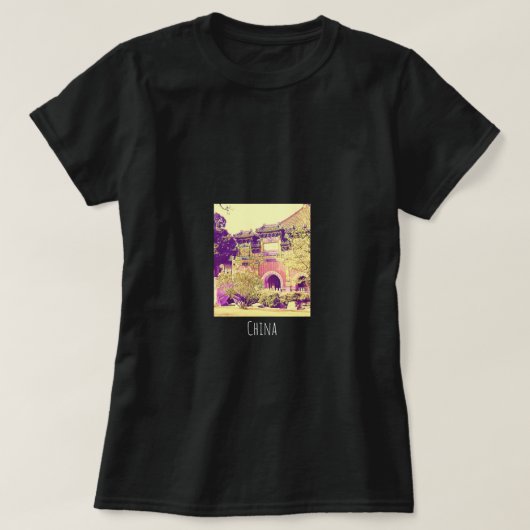 China reist Beihai Park Beijing T-shirt (Design voorkant)