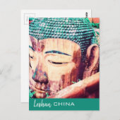 China reist Leshan Giant Buddha Briefkaart (Voorkant / Achterkant)