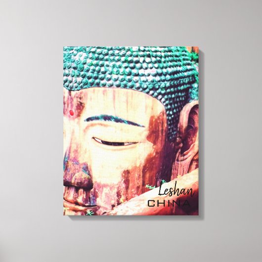 China reist Leshan Giant Buddha Canvas Afdruk (Voorkant)