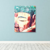 China reist Leshan Giant Buddha Canvas Afdruk (Insitu (Houten vloer))