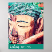 China reist Leshan Giant Buddha Poster (Voorkant)