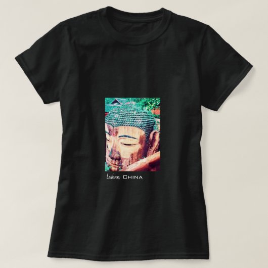 China reist Leshan Giant Buddha T-shirt (Design voorkant)