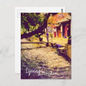 China reist met Lijiang Yunnan Briefkaart (Voorkant / Achterkant)