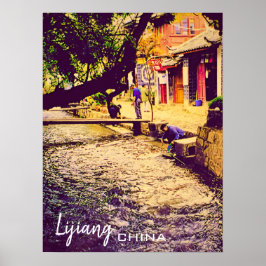 China reist met Lijiang Yunnan Poster