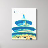 China reistempel van de hemel canvas afdruk (Voorkant)