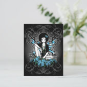 China Retro Lilly Fantasy Briefkaart (Staand voorkant)