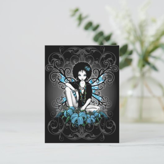 China Retro Lilly Fantasy Briefkaart (Staand voorkant)