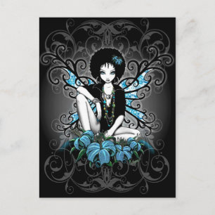 China Retro Lilly Fantasy Briefkaart